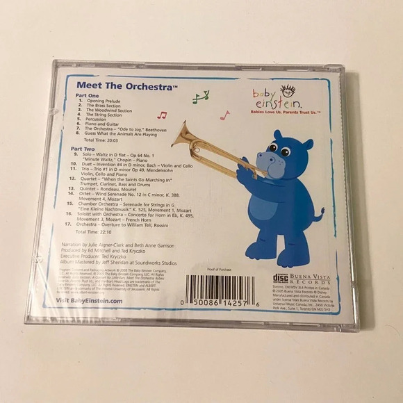 The Baby Einstein  Meet the Orchestra and Travelling Melodies Cds - Picture 8 of 16